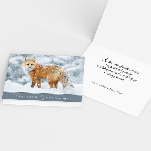 Alternate view:ALT2 of Red Fox in the Snow Holiday Cards