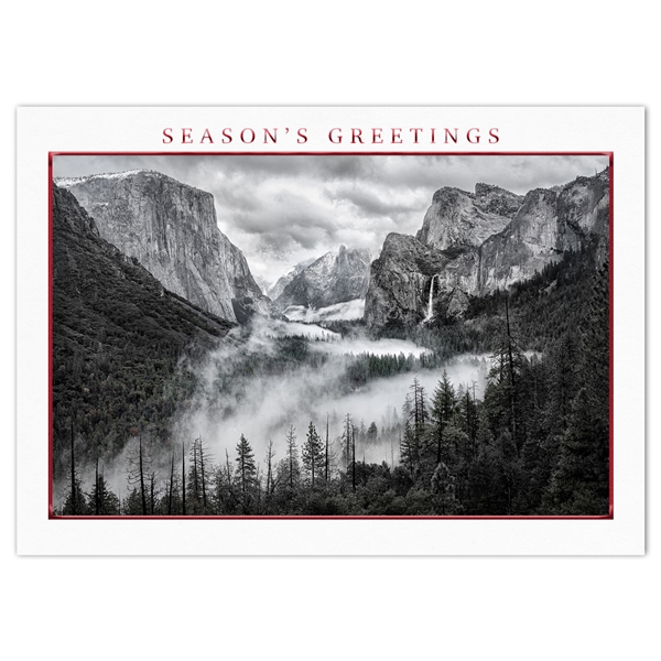 Alternate view: of Yosemite Valley View Holiday Cards