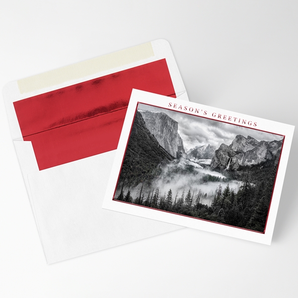 Alternate view:ALT1 of Yosemite Valley View Holiday Cards