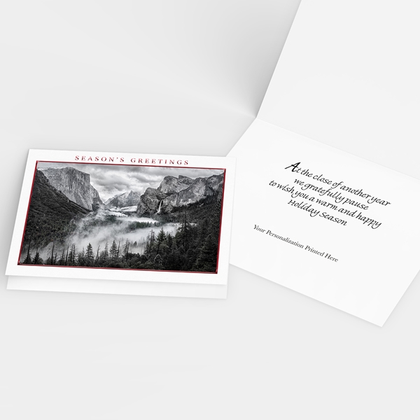 Alternate view:ALT2 of Yosemite Valley View Holiday Cards