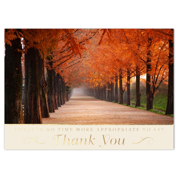 Alternate view: of Path of Gratitude Thanksgiving Cards