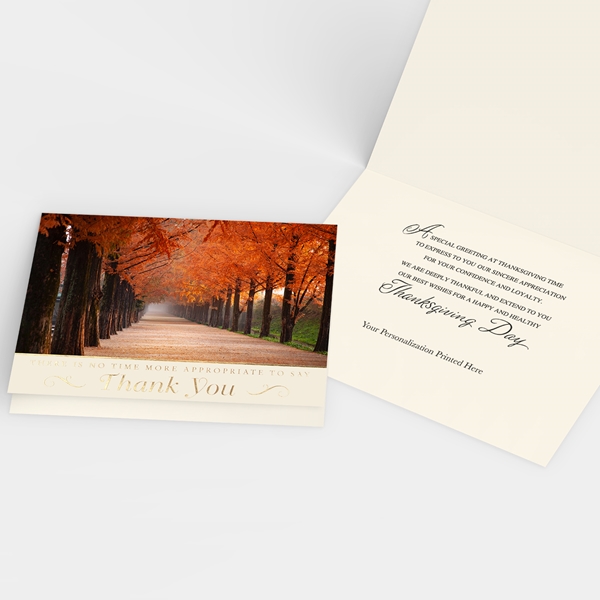 Alternate view:ALT2 of Path of Gratitude Thanksgiving Cards