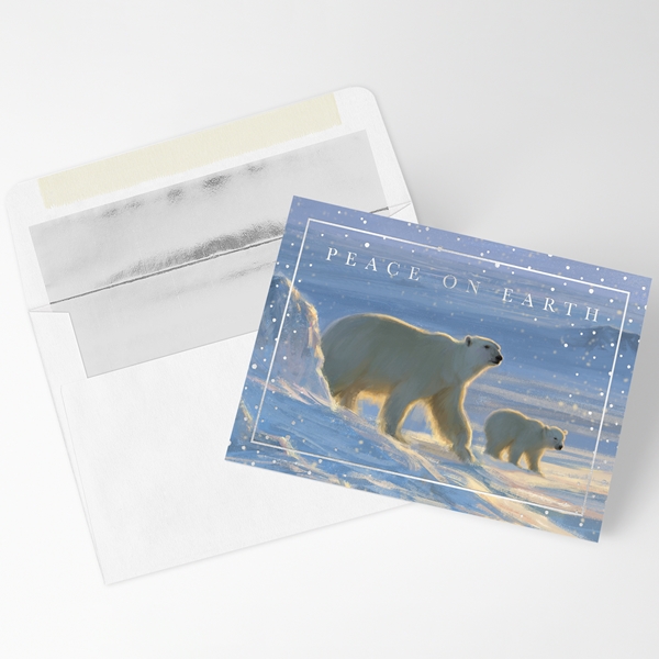 Alternate view:ALT1 of Polar Bear Hello Holiday Cards