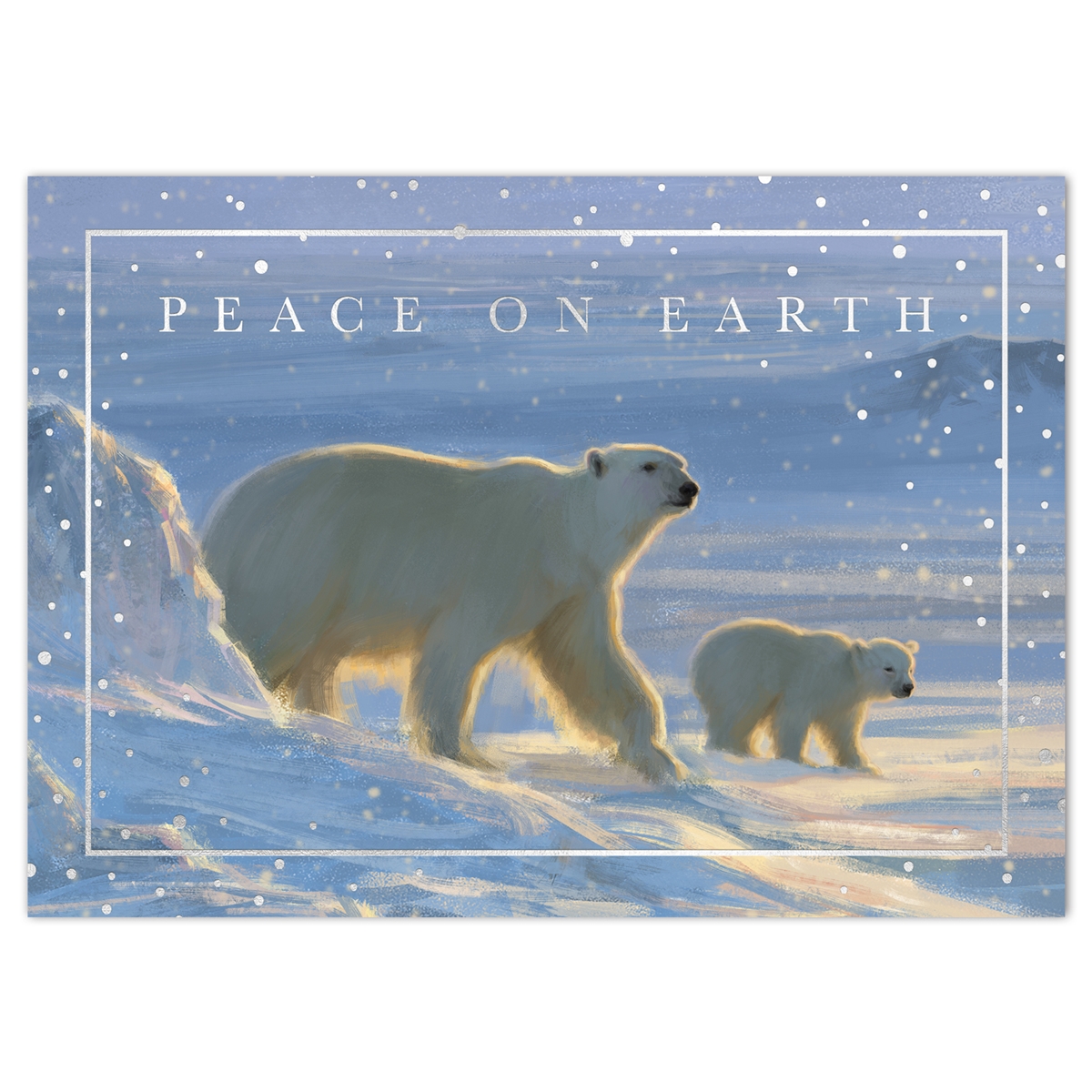 Polar Bear Hello Holiday Cards