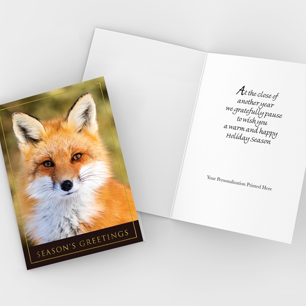 Alternate view:ALT2 of Red Fox Holiday Cards