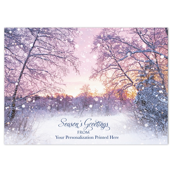 Alternate view: of Peaceful Stroll Holiday Cards