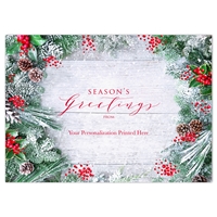Frosted Greens Holiday Cards
