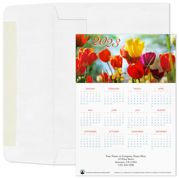 Alternate view:ALT2 of Treasured Tulips 2023 Calendar Magnet