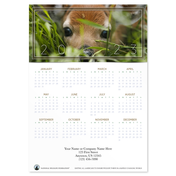 Alternate view: of Fawn and Friend 2023 Calendar Magnet
