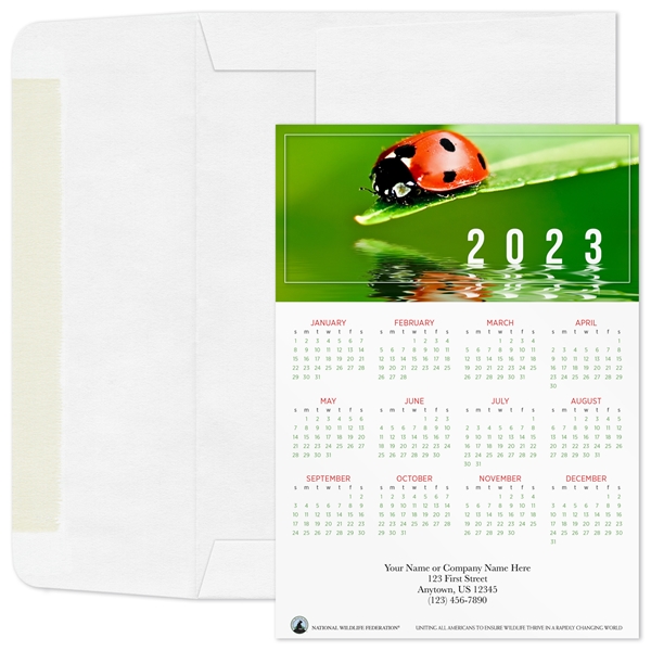 Alternate view:ALT2 of Lovely Ladybug 2023 Calendar Magnet