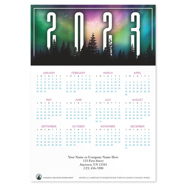 Alternate view: of Dancing Sky 2023 Calendar Magnet