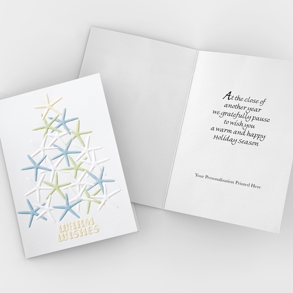 Alternate view:ALT2 of Starfish Christmas Tree Holiday Cards