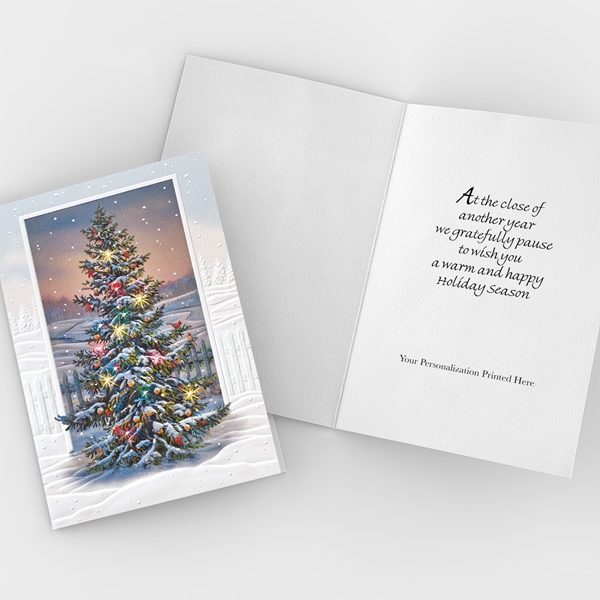 Alternate view:ALT2 of Sparkling Tree Holiday Cards