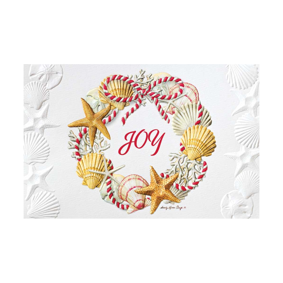Joyful Seashell Wreath Cards