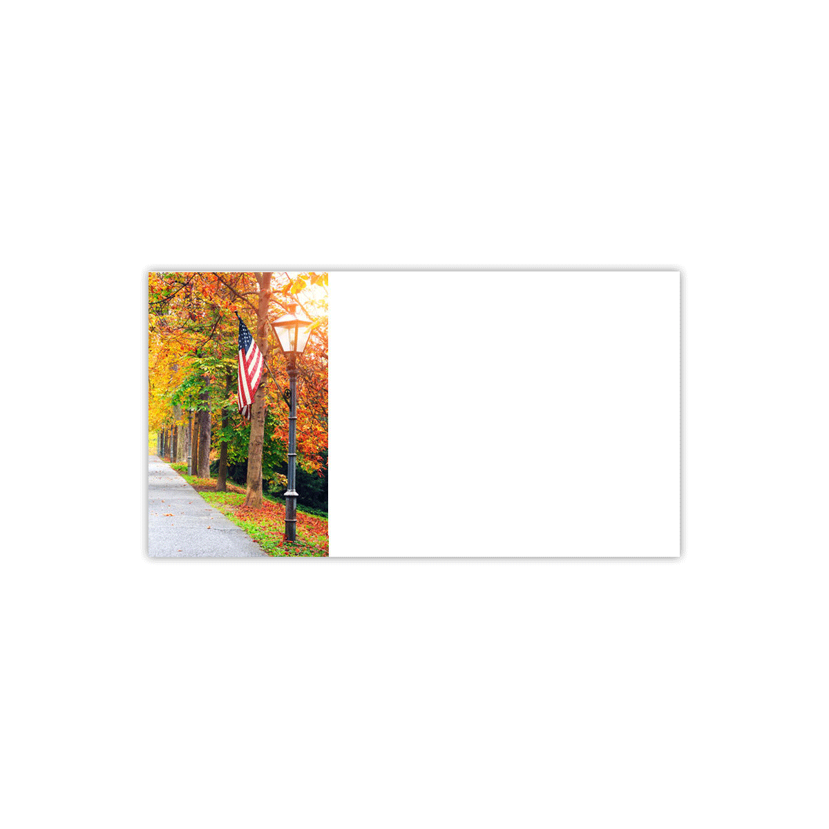 Patriotic Autumn Park Labels