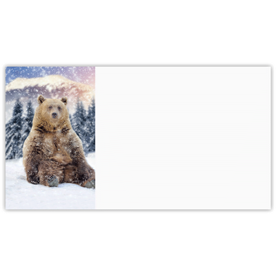 Winter Time Bear Labels