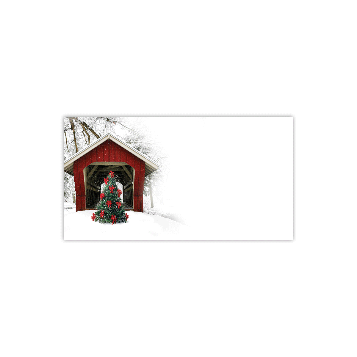 Winter Covered Bridge Labels