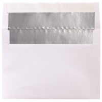 Silver Foil Lined White Fastick Envelopes - NWFENVLPSL